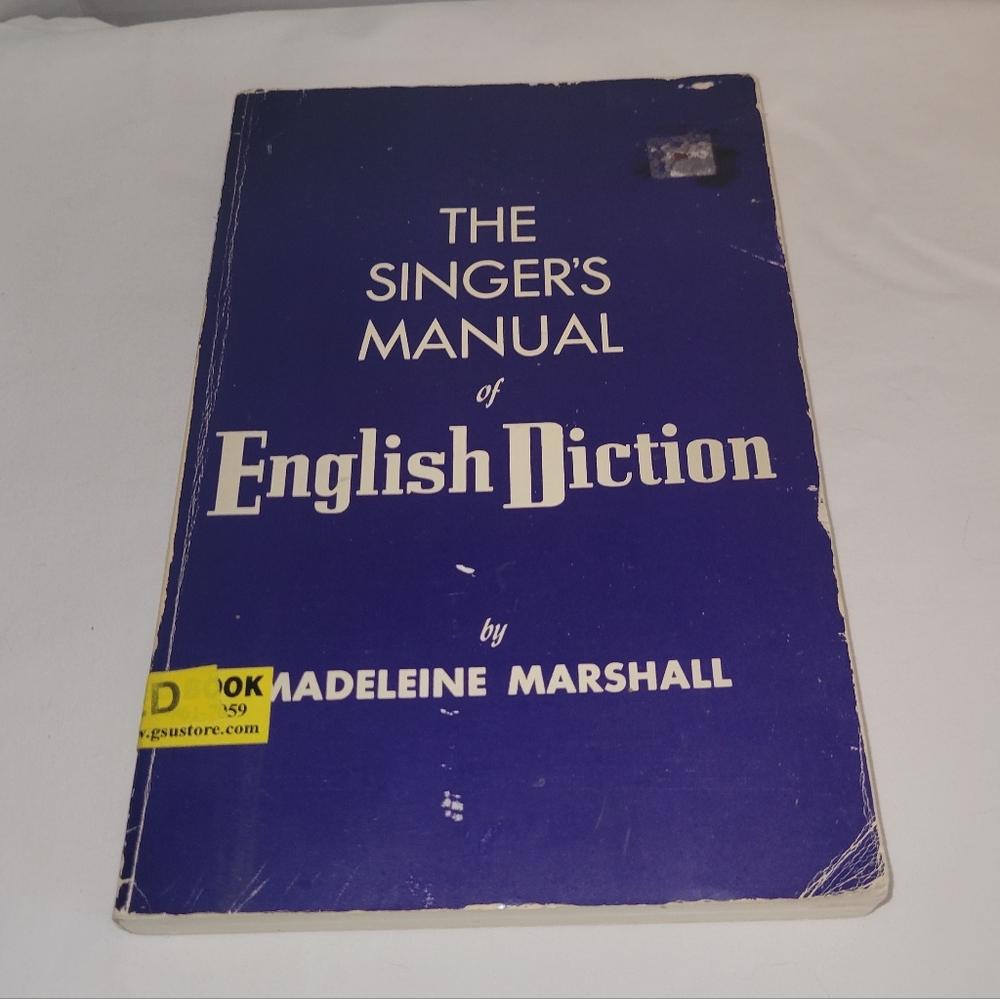 The Singer's Manual of English Diction Book